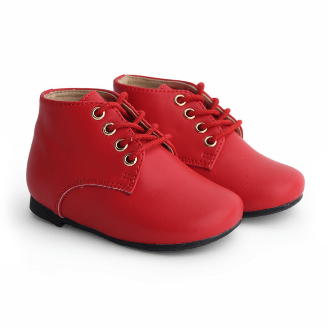 101 - Red Leather Lace Shoe