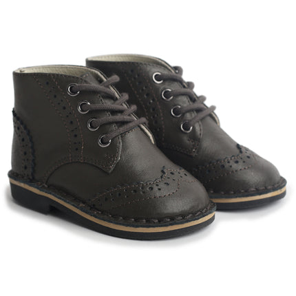 106 - Green Leather Lace Shoe