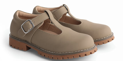 108 - Hazelnut Nubuck T-Strap