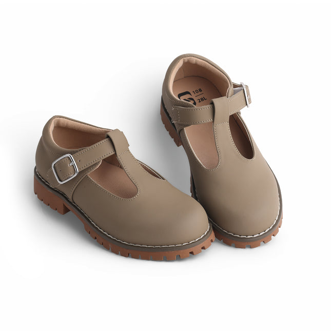 108 - Hazelnut Nubuck T-Strap