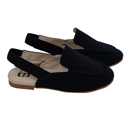 S110 - Black Leather Slipper