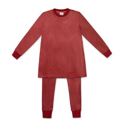 P20- Fuchsia Velour Night Shirt Set