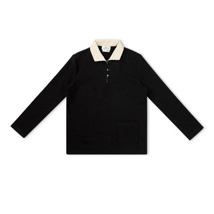 A22- Off White Cord Collar Boys Top