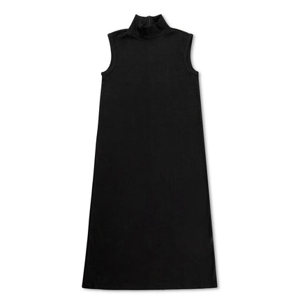 B20- Black Mock Neck Maxi Jumper