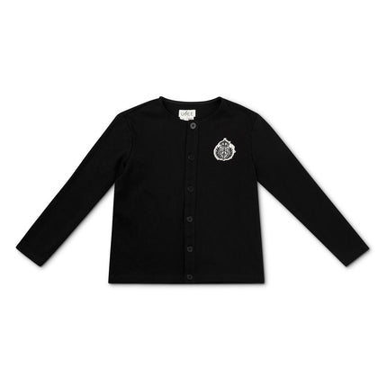 B23- Boys Black Buttoned Down Cardigan