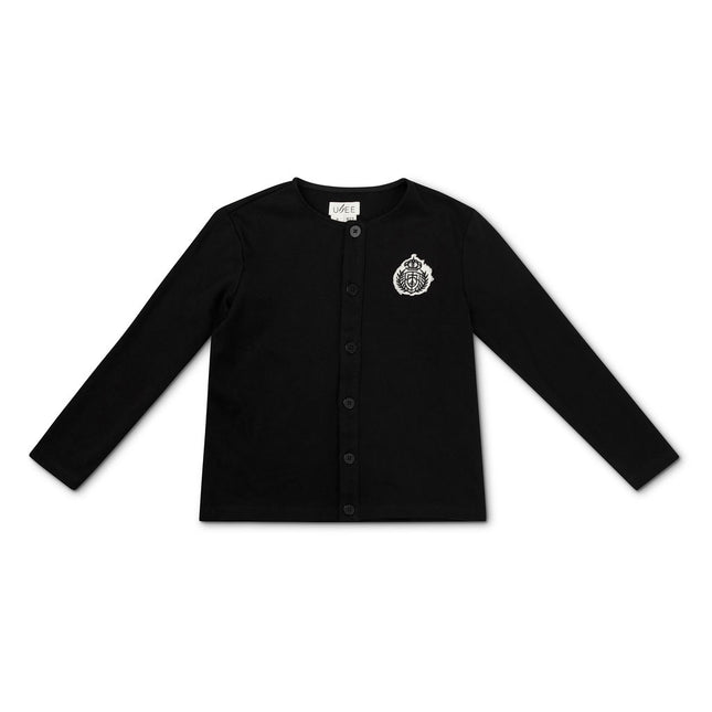 B23- Boys Black Buttoned Down Cardigan