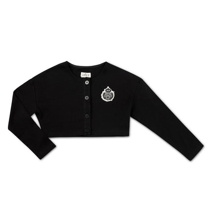 B22- Black Cropped Cardigan