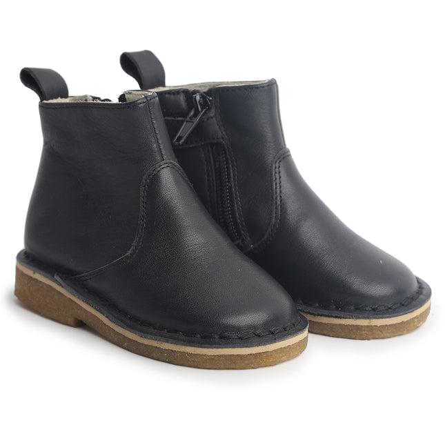 201 - Black Leather Bootie