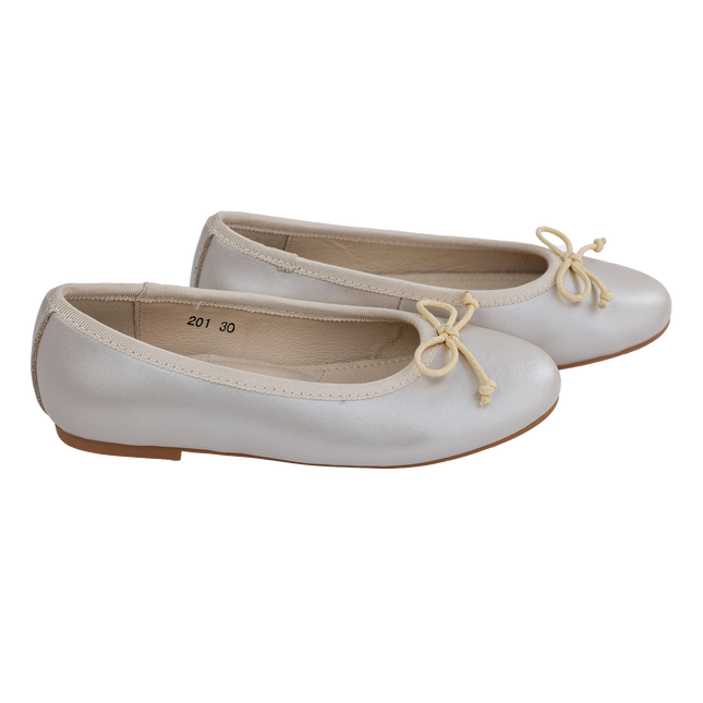 S201 - Gold Leather Flats