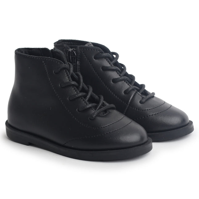 202 - Black Leather Lace Shoe