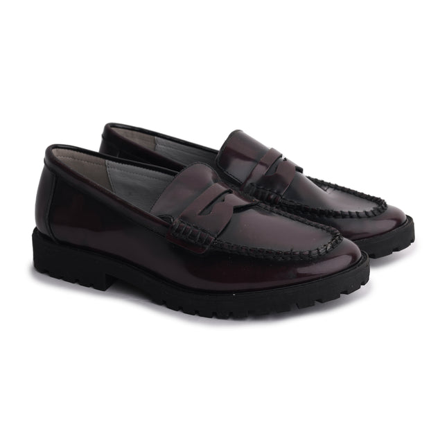 W202A - Burgundy Patent Loafer