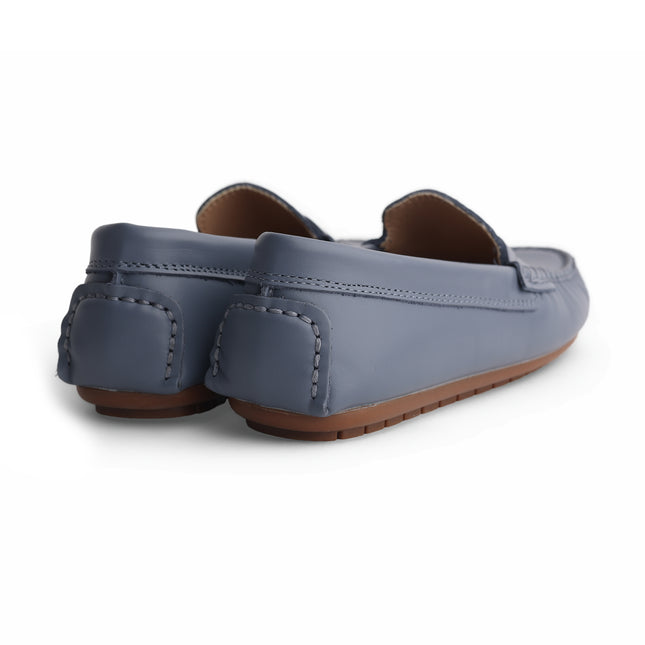 203 - Powder Blue Leather Loafer