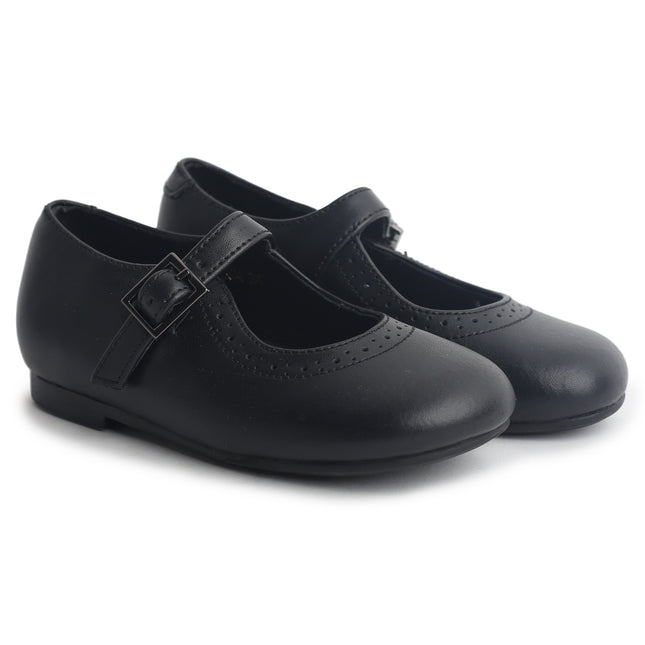204 - Black Leather Mary Jane