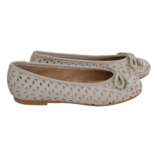 204 - Stone Leather Flats