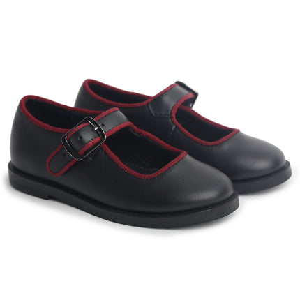 205 - Black Leather Mary Jane