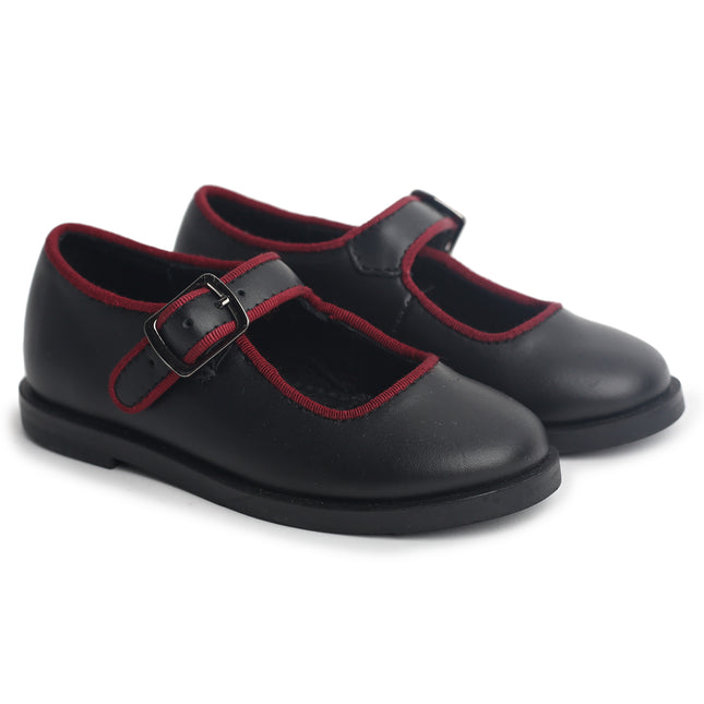 205 - Black Leather Mary Jane