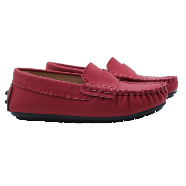 207 - Red Leather Loafer