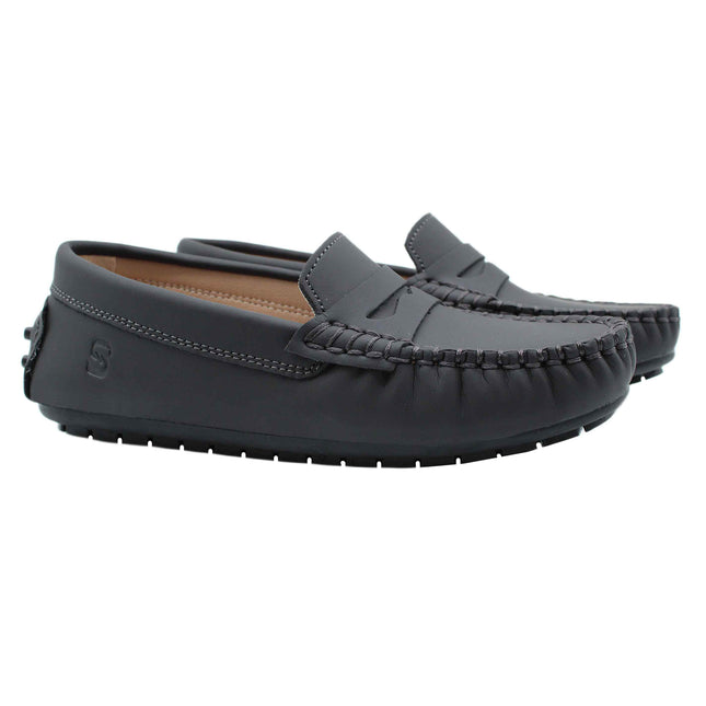 210 - Charcoal Nubuk Loafer