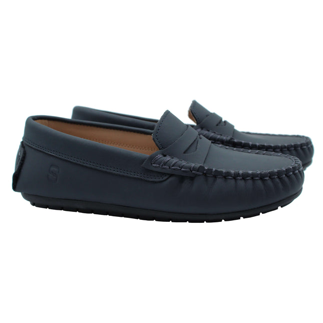 212 - Navy Nubuk Loafer