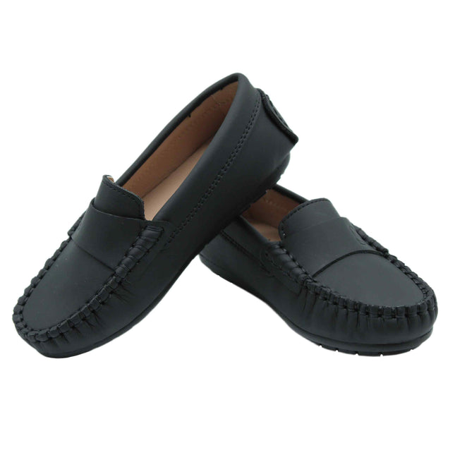 213 - Black Nubuk Loafer