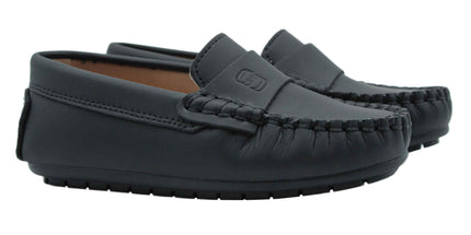 213 - Black Nubuck Loafer