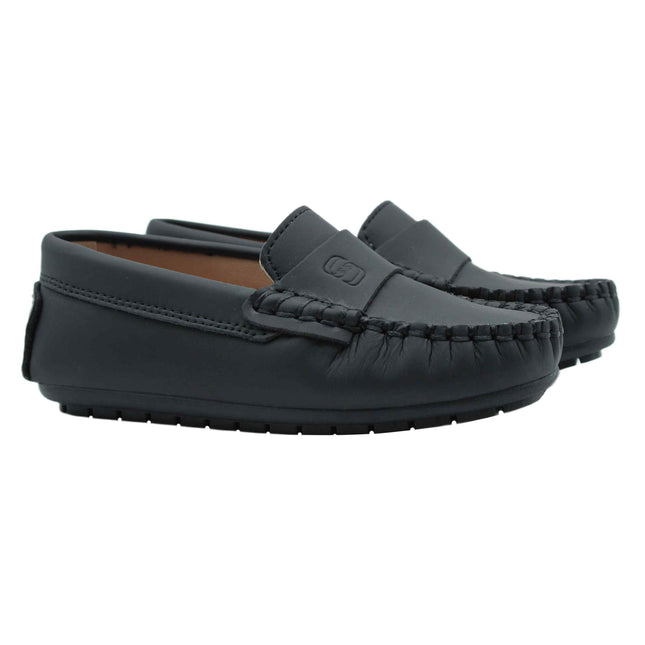 213 - Black Nubuk Loafer