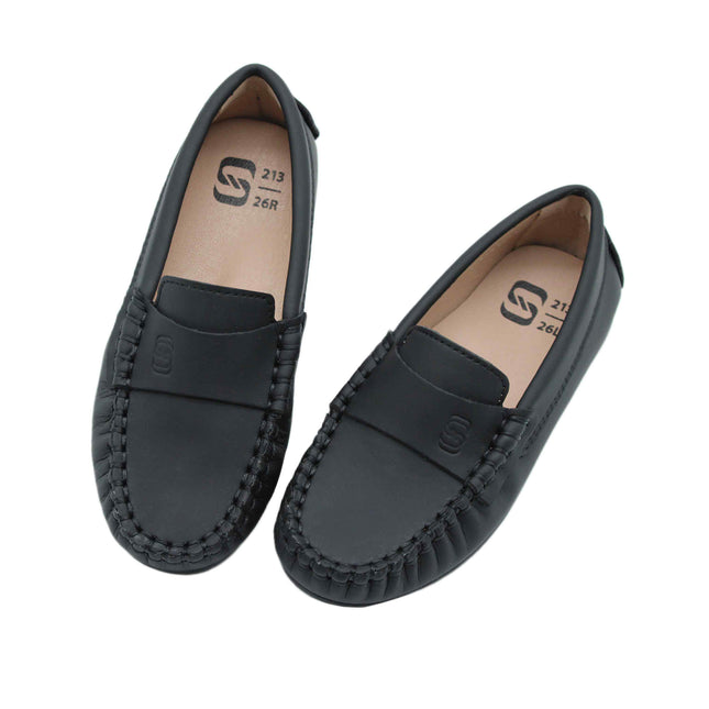 213 - Black Nubuk Loafer