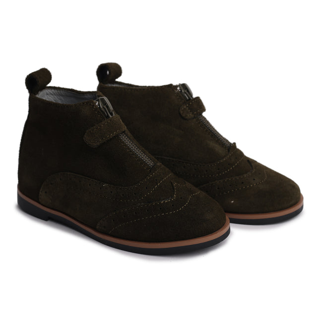 W213 - Olive Suede Bootie