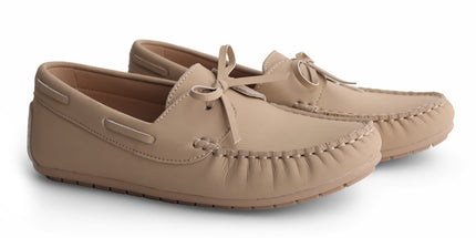 216 - Sand Leather Bow Loafer