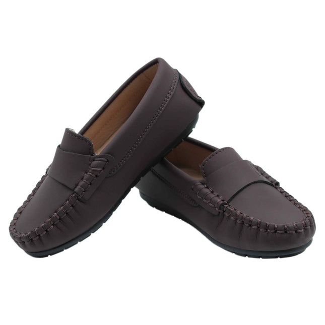 219 - Brown Nubuk Loafer