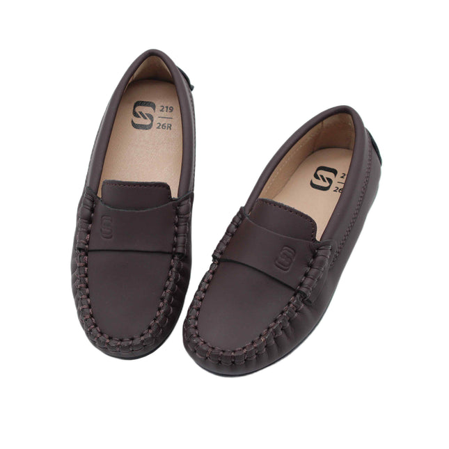 219 - Brown Nubuk Loafer
