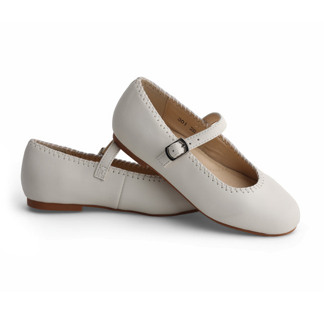 301 - Creamed Weaved Mary Jane