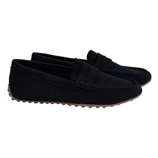 302 - Black Flyknit Loafer