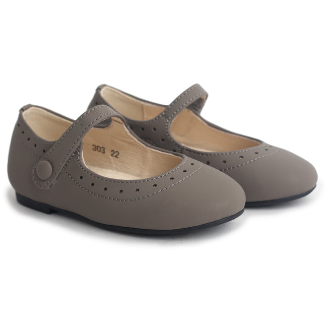 303 - Taupe Nubuk Mary Jane