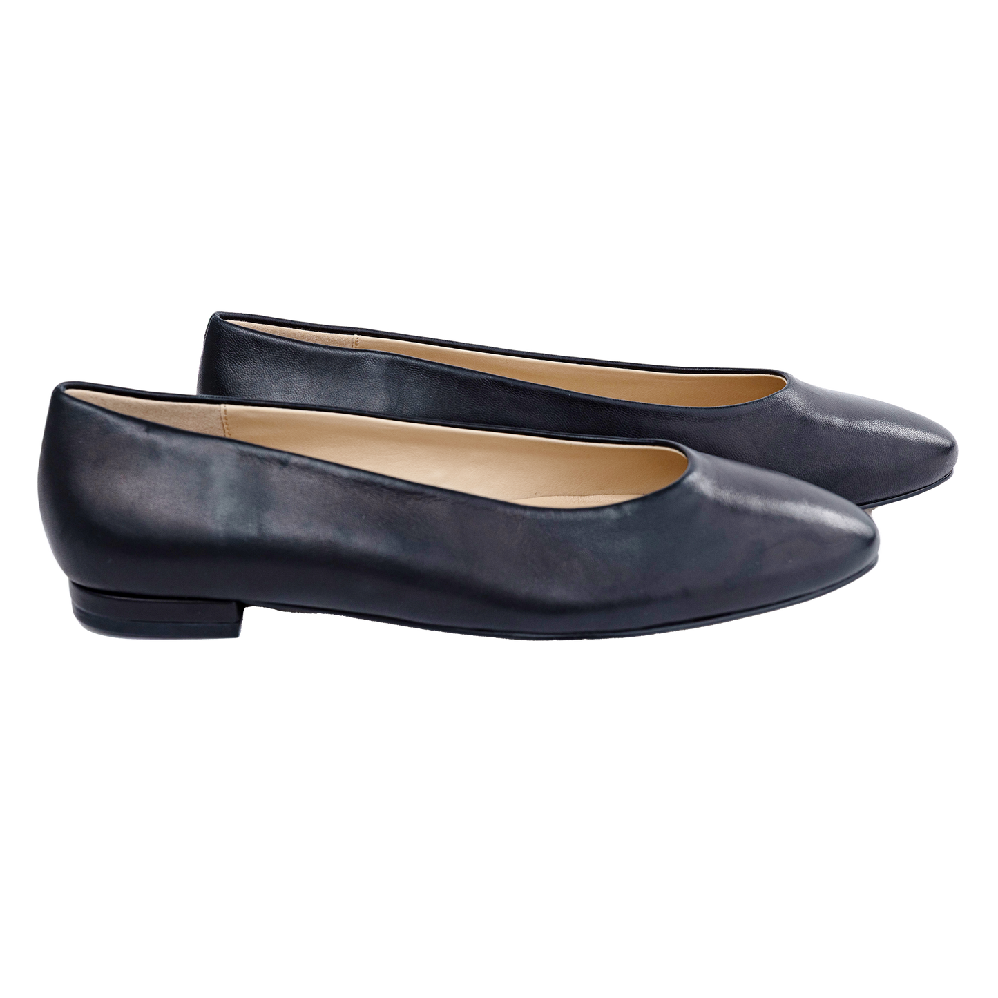 303 - Black Leather Flats
