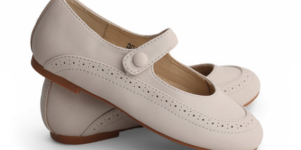 304 - Stone Round Leather Wingtip