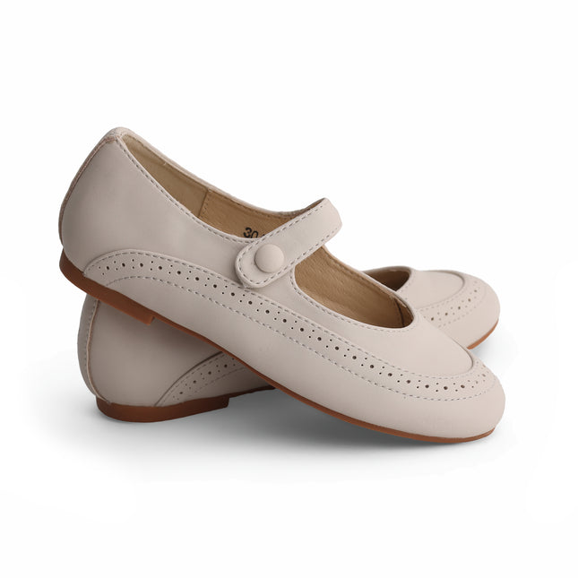 304 - Stone Round Leather Wingtip