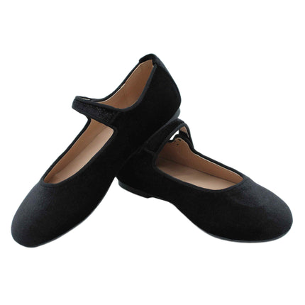 311 - Black Velvet Corduroy Mary Jane