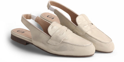 311 - Gold Leather Dress Slipper