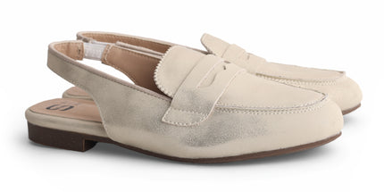 311 - Gold Leather Dress Slipper