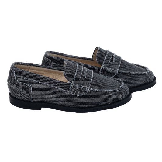 401 - Grey Canvas Loafer