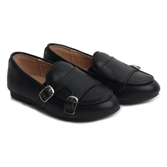 W402 - Black Leather Double Strap