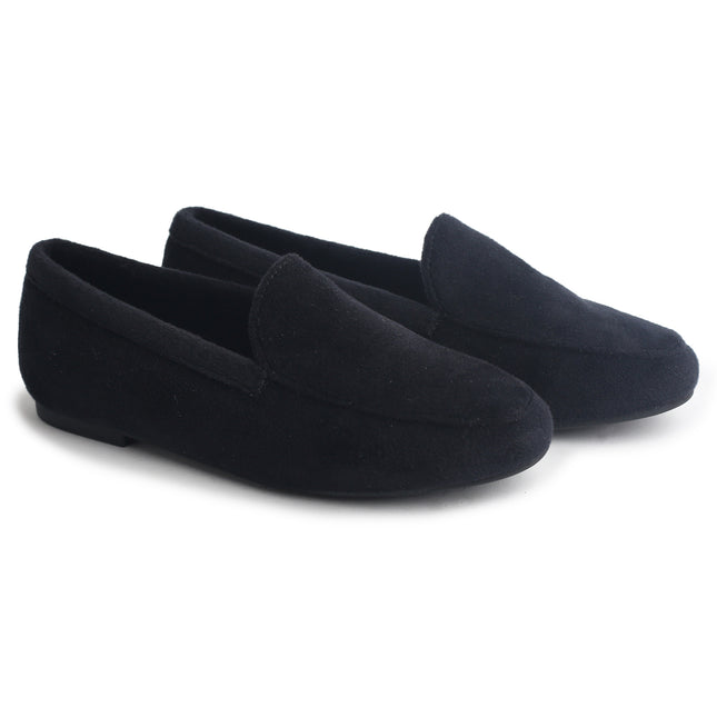 404 - Black Velvet Loafer