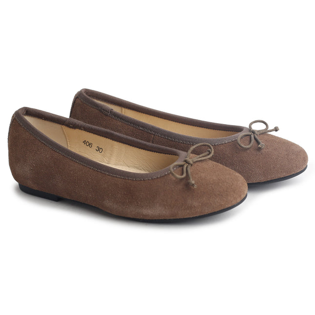 406 - Chestnut Suede Ballet Flats