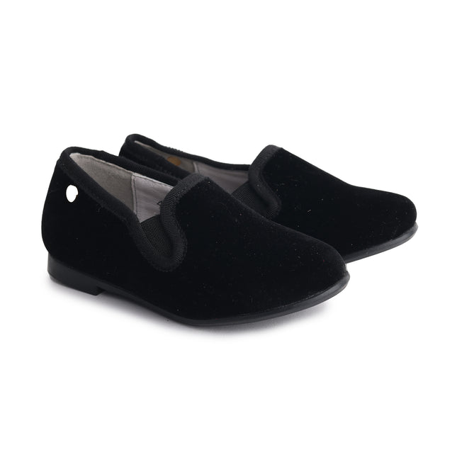 W406 - Black Leather Boys Step-In