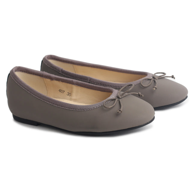 407 - Taupe Nubuk Ballet Flats