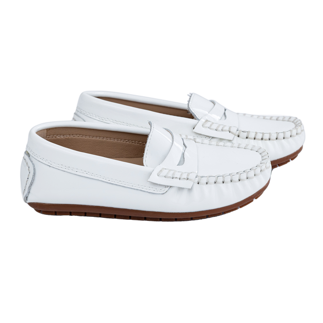 S408 - White Patent Loafer