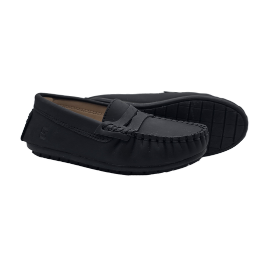 415 - Black Nubuk Loafer