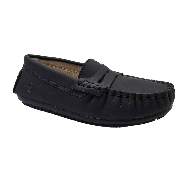 S415 - Black Nubuk Loafer