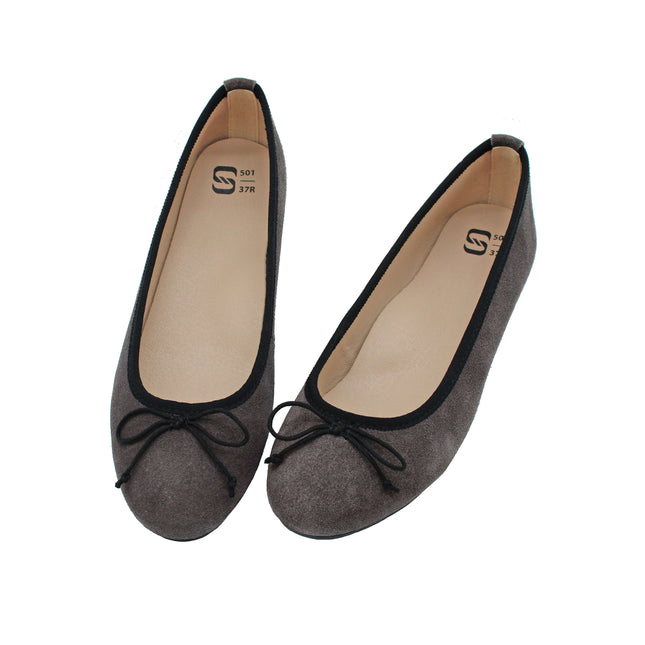 501 - Taupe Suede Ballet Flats